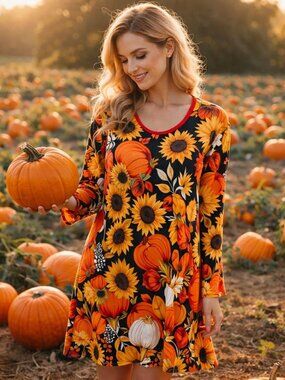 Metrostyle Jersey Knit Rodeo, Festival, Transitional Cottagecore Small Midi